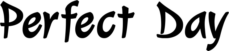 Vorschau des Bootsnamens "Perfect Day" als Schriftzug für "Bootsbeschriftung Klassisch 72"