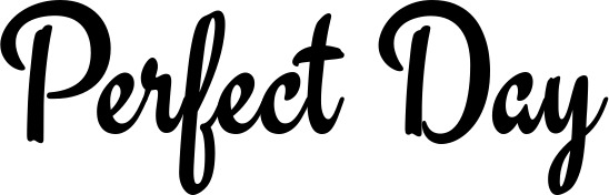 Vorschau des Bootsnamens "Perfect Day" als Schriftzug für "Bootsbeschriftung Klassisch 63"