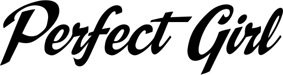 Vorschau des Bootsnamens "Perfect Girl" als Schriftzug für "Bootsbeschriftung Klassisch 29"