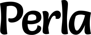 Vorschau des Bootsnamens "Perla" als Schriftzug für "Bootsbeschriftung Klassisch 94"