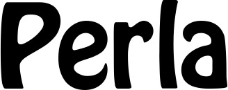 Vorschau des Bootsnamens "Perla" als Schriftzug für "Bootsbeschriftung Fett 01"