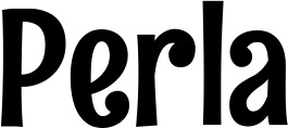 Vorschau des Bootsnamens "Perla" als Schriftzug für "Bootsbeschriftung Neu 68"