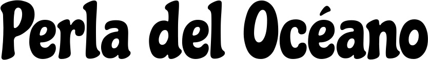 Vorschau des Bootsnamens "Perla del Océano" als Schriftzug für "Bootsbeschriftung Neu 41"