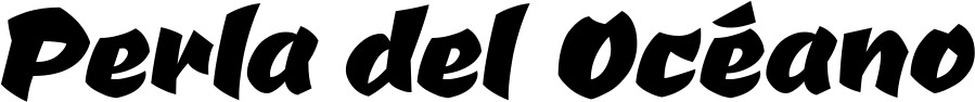 Vorschau des Bootsnamens "Perla del Océano" als Schriftzug für "Bootsbeschriftung Neu 39"