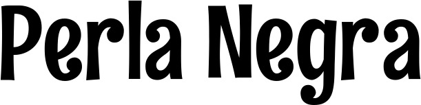 Vorschau des Bootsnamens "Perla Negra" als Schriftzug für "Bootsbeschriftung Neu 68"