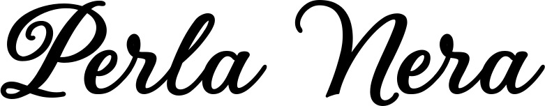 Vorschau des Bootsnamens "Perla Nera" als Schriftzug für "Bootsbeschriftung Klassisch 69"