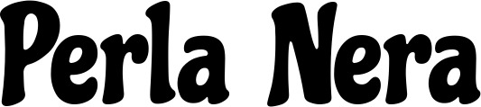Vorschau des Bootsnamens "Perla Nera" als Schriftzug für "Bootsbeschriftung Klassisch 53"