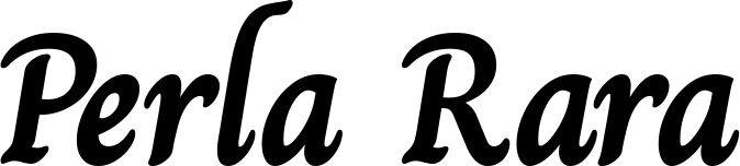 Vorschau des Bootsnamens "Perla Rara" als Schriftzug für "Bootsbeschriftung Klassisch 51"