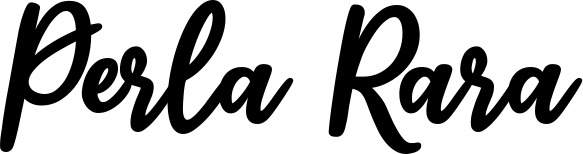 Vorschau des Bootsnamens "Perla Rara" als Schriftzug für "Bootsbeschriftung Klassisch 74"