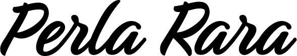 Vorschau des Bootsnamens "Perla Rara" als Schriftzug für "Bootsbeschriftung Klassisch 48"