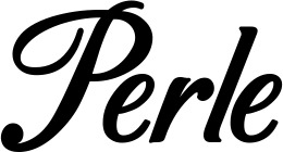 Vorschau des Bootsnamens "Perle" als Schriftzug für "Bootsbeschriftung Klassisch 50"