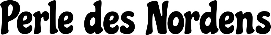 Vorschau des Bootsnamens "Perle des Nordens" als Schriftzug für "Bootsbeschriftung Neu 41"