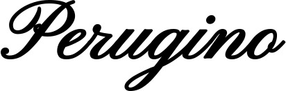 Vorschau des Bootsnamens "Perugino" als Schriftzug für "Bootsbeschriftung Klassisch 107"