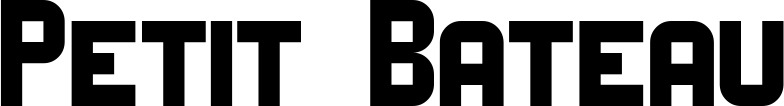 Vorschau des Bootsnamens "Petit Bateau" als Schriftzug für "Bootsbeschriftung Neu 34"