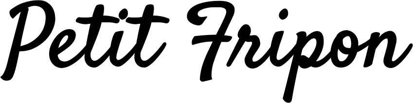 Vorschau des Bootsnamens "Petit Fripon" als Schriftzug für "Bootsbeschriftung Klassisch 96"