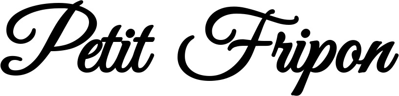 Vorschau des Bootsnamens "Petit Fripon" als Schriftzug für "Bootsbeschriftung Klassisch 68"