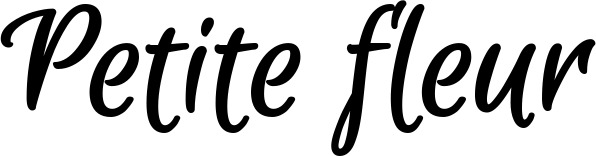 Vorschau des Bootsnamens "Petite fleur" als Schriftzug für "Bootsbeschriftung Klassisch 105"