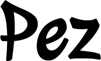 Vorschau des Bootsnamens "Pez" als Schriftzug für "Bootsbeschriftung Klassisch 72"