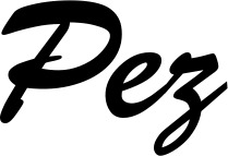 Vorschau des Bootsnamens "Pez" als Schriftzug für "Bootsbeschriftung Klassisch 03"