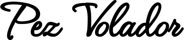 Vorschau des Bootsnamens "Pez Volador" als Schriftzug für "Bootsbeschriftung Klassisch 111"