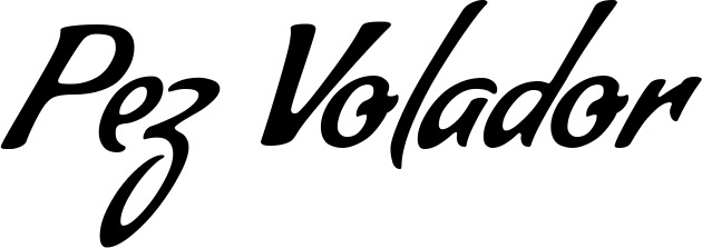 Vorschau des Bootsnamens "Pez Volador" als Schriftzug für "Bootsbeschriftung Klassisch 57"
