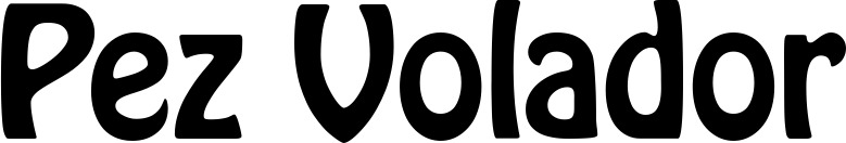Vorschau des Bootsnamens "Pez Volador" als Schriftzug für "Bootsbeschriftung Fett 01"