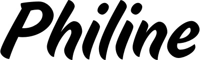 Vorschau des Bootsnamens "Philine" als Schriftzug für "Style Klassisch 19"