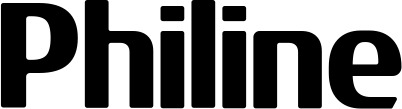 Vorschau des Bootsnamens "Philine" als Schriftzug für "Bootsbeschriftung Fett 22"