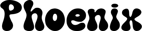 Vorschau des Bootsnamens "Phoenix" als Schriftzug für "Bootsbeschriftung Neu 62"
