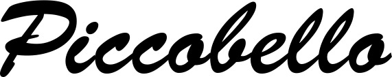 Vorschau des Bootsnamens "Piccobello" als Schriftzug für "Bootsbeschriftung Klassisch 03"