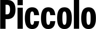 Vorschau des Bootsnamens "Piccolo" als Schriftzug für "Bootsbeschriftung Fett 25"