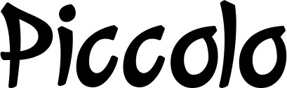 Vorschau des Bootsnamens "Piccolo" als Schriftzug für "Bootsbeschriftung Klassisch 72"