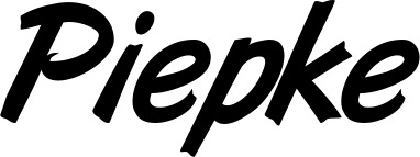 Vorschau des Bootsnamens "Piepke" als Schriftzug für "Bootsbeschriftung Klassisch 38"