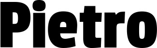 Vorschau des Bootsnamens "Pietro" als Schriftzug für "Bootsbeschriftung Fett 30"