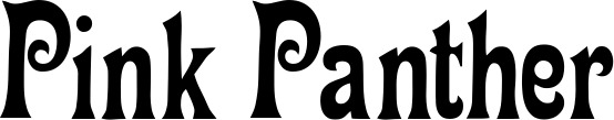 Vorschau des Bootsnamens "Pink Panther" als Schriftzug für "Bootsbeschriftung Neu 44"