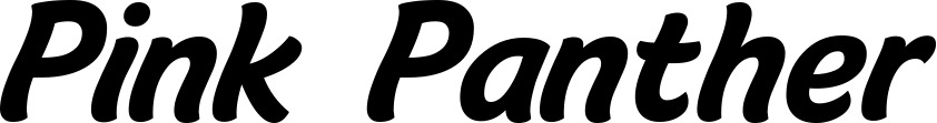 Vorschau des Bootsnamens "Pink Panther" als Schriftzug für "Bootsbeschriftung Klassisch 14"