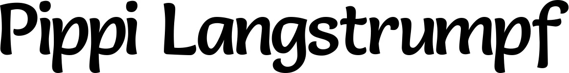 Vorschau des Bootsnamens "Pippi Langstrumpf" als Schriftzug für "Bootsbeschriftung Klassisch 94"