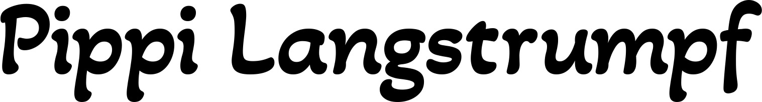 Vorschau des Bootsnamens "Pippi Langstrumpf" als Schriftzug für "Bootsbeschriftung Klassisch 103"