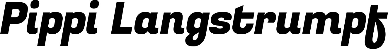 Vorschau des Bootsnamens "Pippi Langstrumpf" als Schriftzug für "Bootsbeschriftung Kursiv 04"