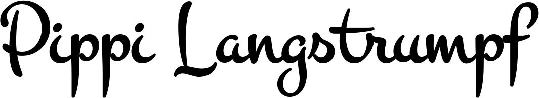 Vorschau des Bootsnamens "Pippi Langstrumpf" als Schriftzug für "Bootsbeschriftung Klassisch 81"