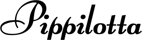 Vorschau des Bootsnamens "Pippilotta" als Schriftzug für "Bootsbeschriftung Klassisch 76-A"