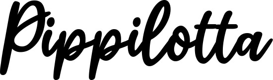 Vorschau des Bootsnamens "Pippilotta" als Schriftzug für "Bootsbeschriftung Klassisch 74"