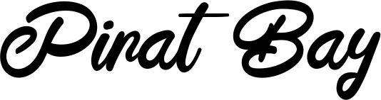 Vorschau des Bootsnamens "Pirat Bay" als Schriftzug für "Bootsbeschriftung Klassisch 102"