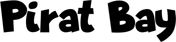 Vorschau des Bootsnamens "Pirat Bay" als Schriftzug für "Bootsbeschriftung Neu 48"