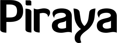 Vorschau des Bootsnamens "Piraya" als Schriftzug für "Bootsbeschriftung Normal 06"
