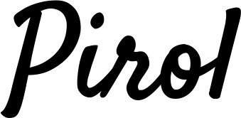 Vorschau des Bootsnamens "Pirol" als Schriftzug für "Bootsbeschriftung Klassisch 96"