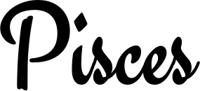 Vorschau des Bootsnamens "Pisces" als Schriftzug für "Bootsbeschriftung Klassisch 63"