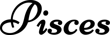 Vorschau des Bootsnamens "Pisces" als Schriftzug für "Bootsbeschriftung Klassisch 84"