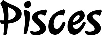 Vorschau des Bootsnamens "Pisces" als Schriftzug für "Bootsbeschriftung Klassisch 72"