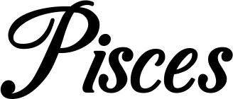 Vorschau des Bootsnamens "Pisces" als Schriftzug für "Bootsbeschriftung Klassisch 50"